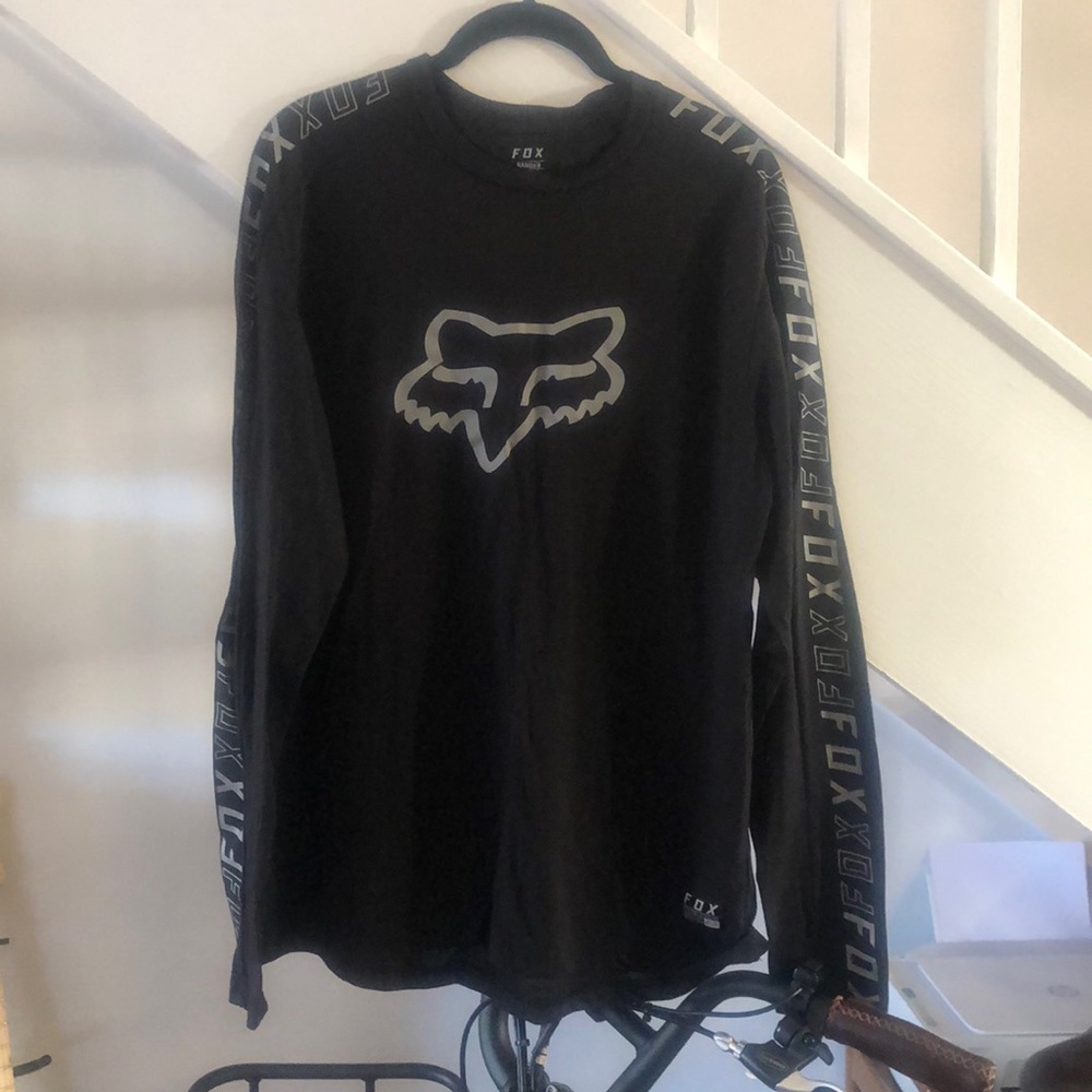 Men’s Large FOX Racing Ranger Motocross Long-Sleeve T-Shirt in Black